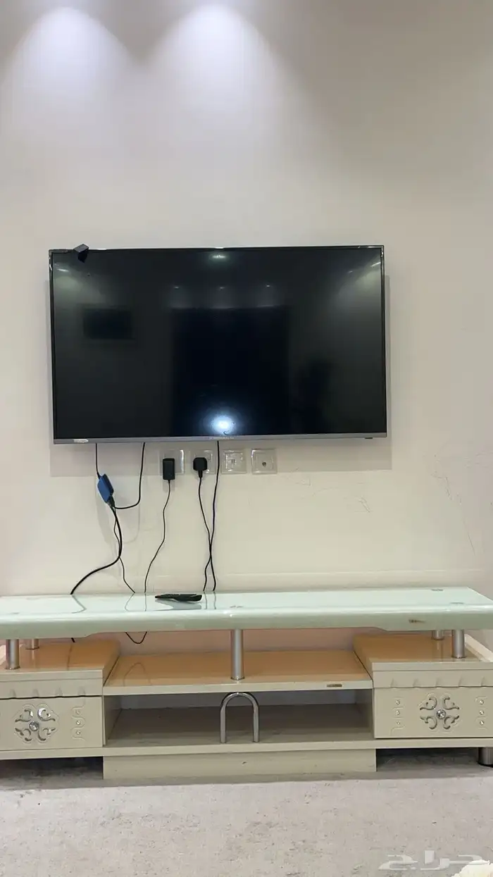 فرن ثلاجه تلفزيون طاوله تلفزيون طراحه طبقتين مريحه 3