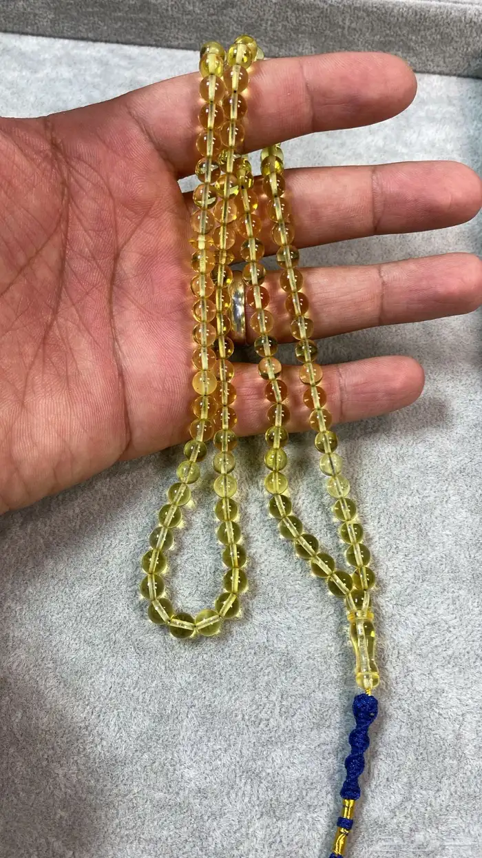 مسباح كهرمان كلنغرادي شفاف 99خرزه 3