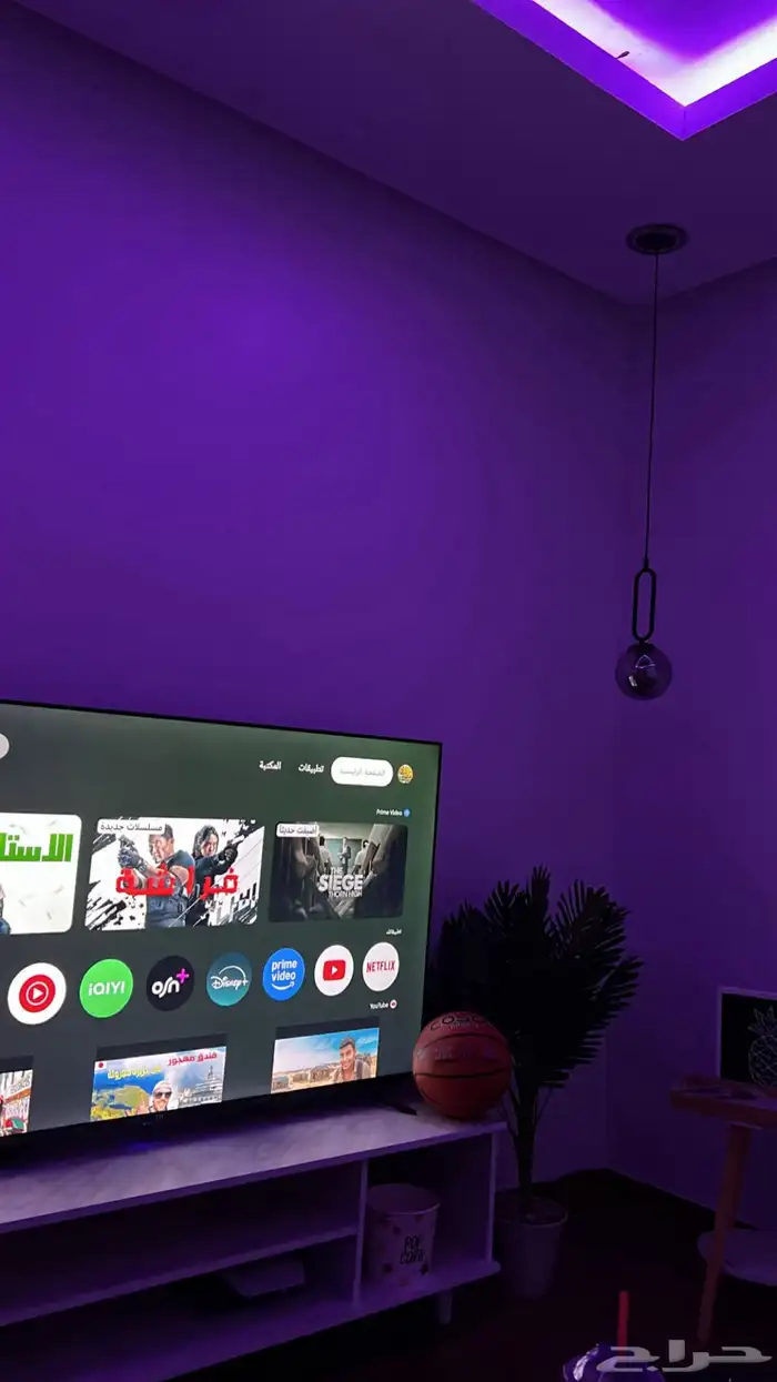 شاشه 65 بوصه شركه قويه تي ال تي سبب البيع نقل لمدينه اخرى 1