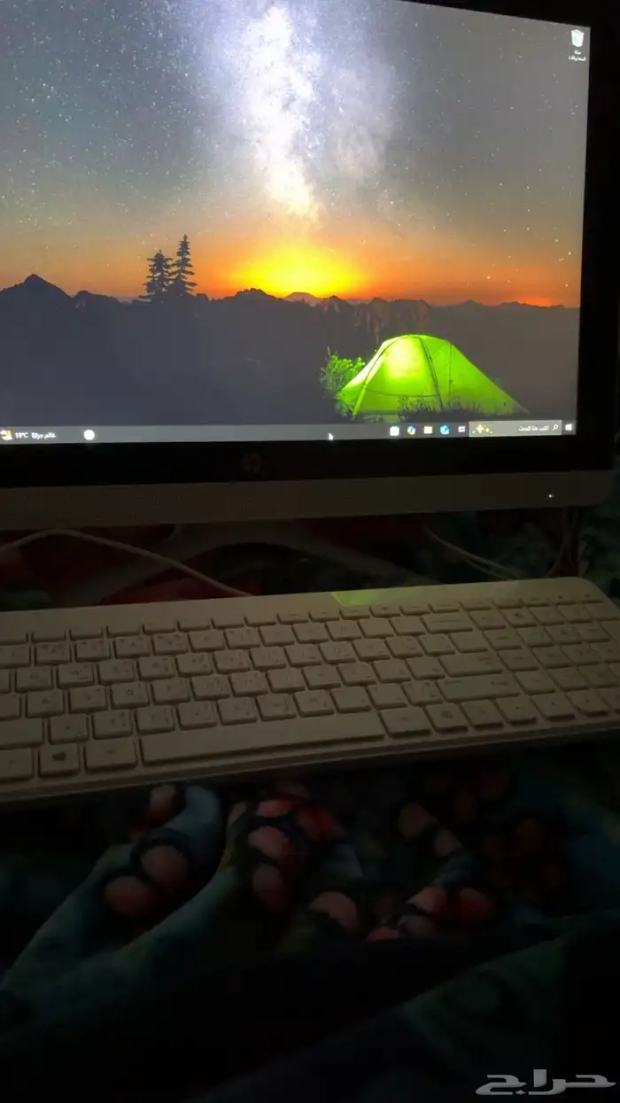 كمبيوتر ديسك توب hp بحاله ممتازه جدا 1