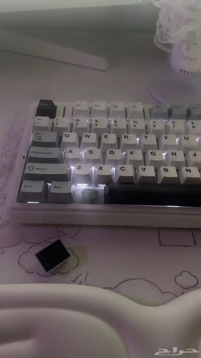 كيبورد aula F75 ابيض 1