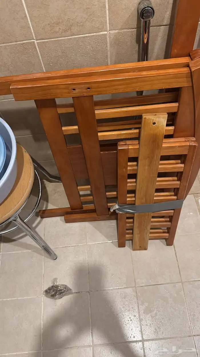 سرير أطفال لون بني 2