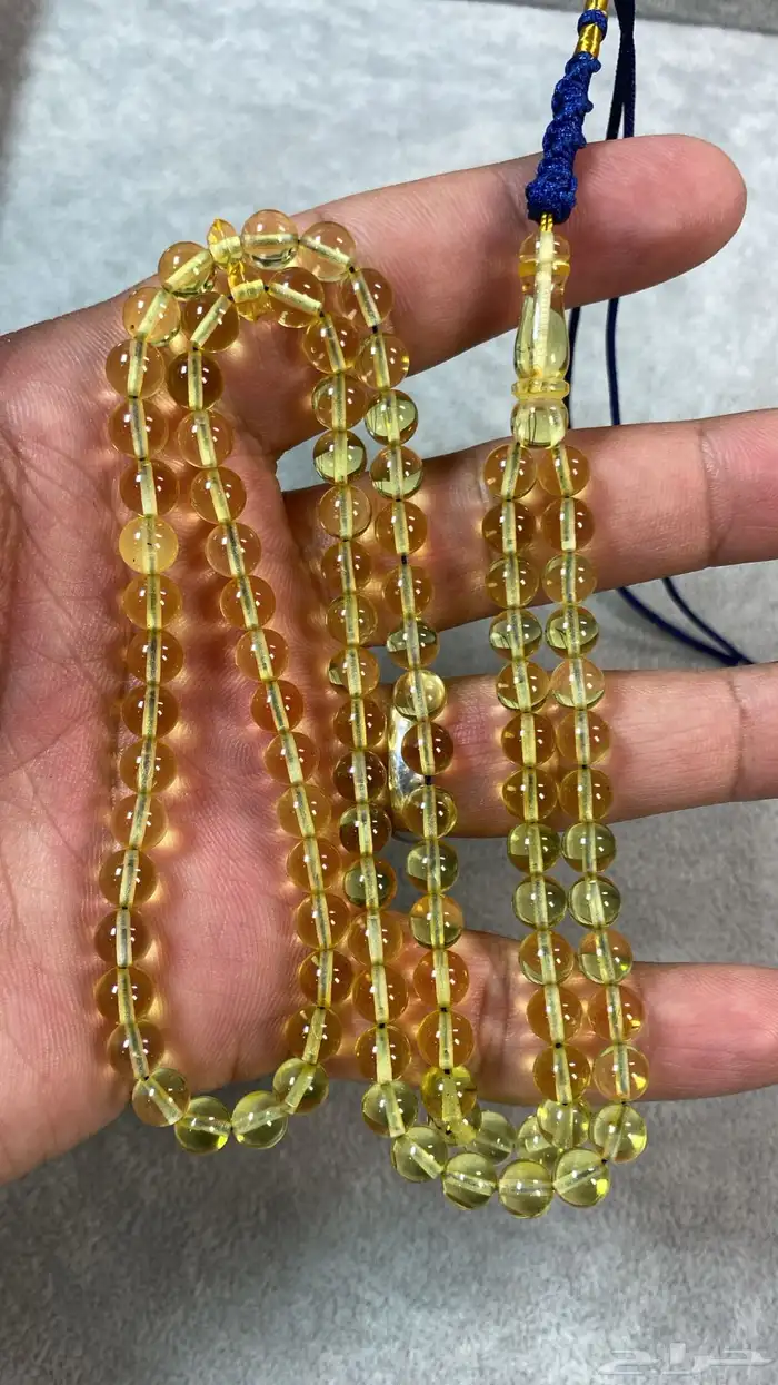 مسباح كهرمان كلنغرادي شفاف 99خرزه 4