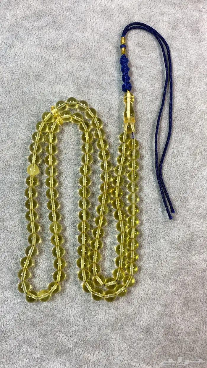 مسباح كهرمان كلنغرادي شفاف 99خرزه 1