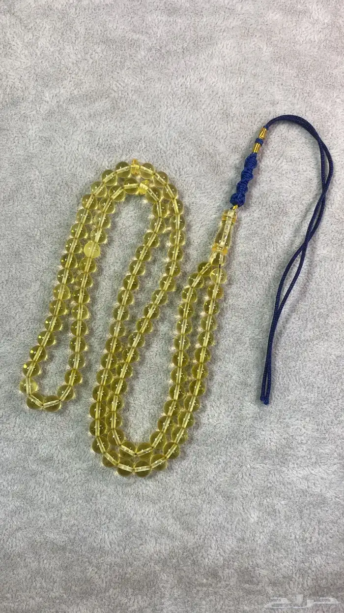 مسباح كهرمان كلنغرادي شفاف 99خرزه 0