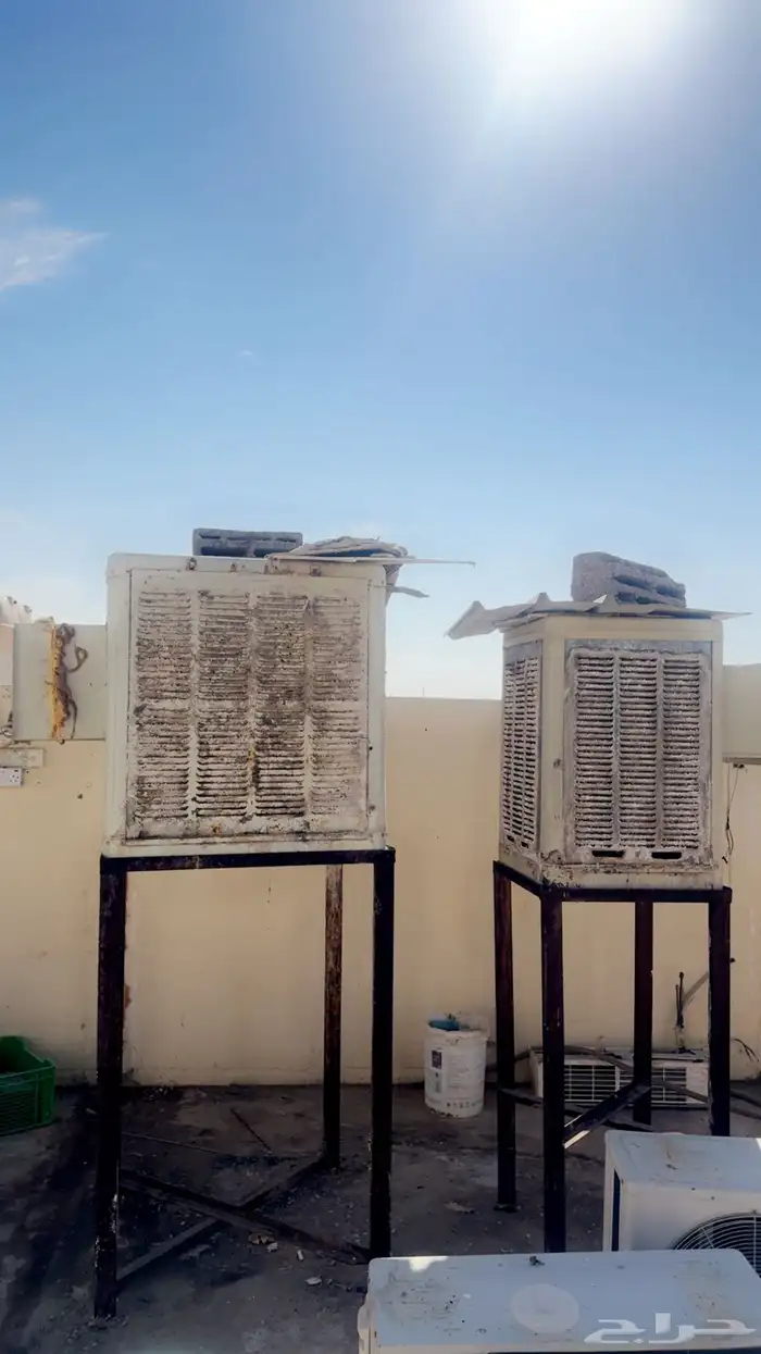 مكيف صحراوي مروحه واسلاك كهرباء نحاس 0