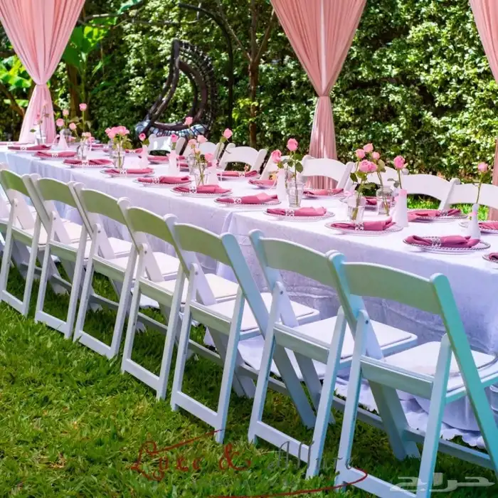 تاجير طاولت وكراسي ومداخل وكنب تنسيق حفلات مباشرين 1