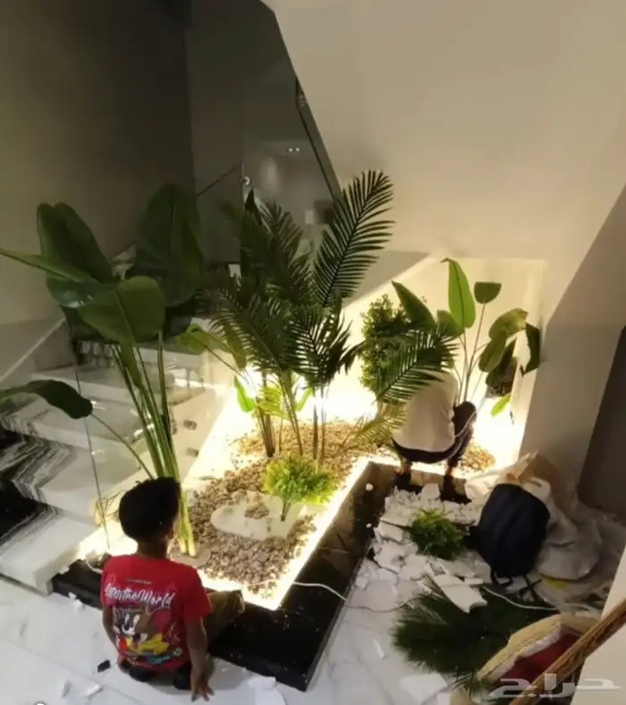 تنسيق حدائق شلالات ومظلات وجميع النباتات بالاحساء 3