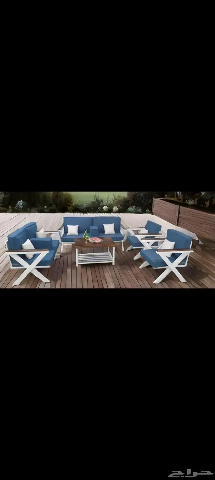 جلسات خارجيه خشب خالص وجلسات حديد تفصيل حسب الطلب 7