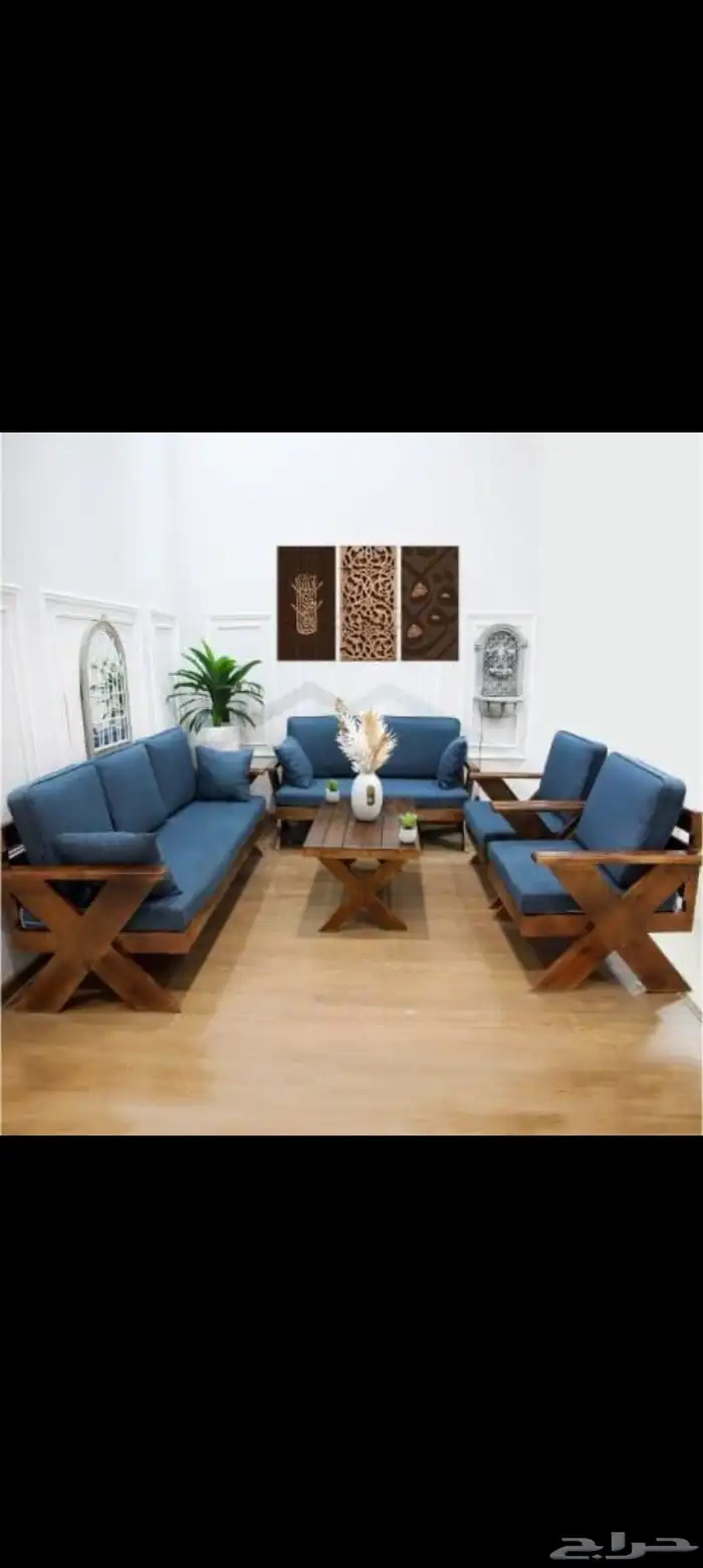 جلسات خارجيه خشب خالص وجلسات حديد تفصيل حسب الطلب 4