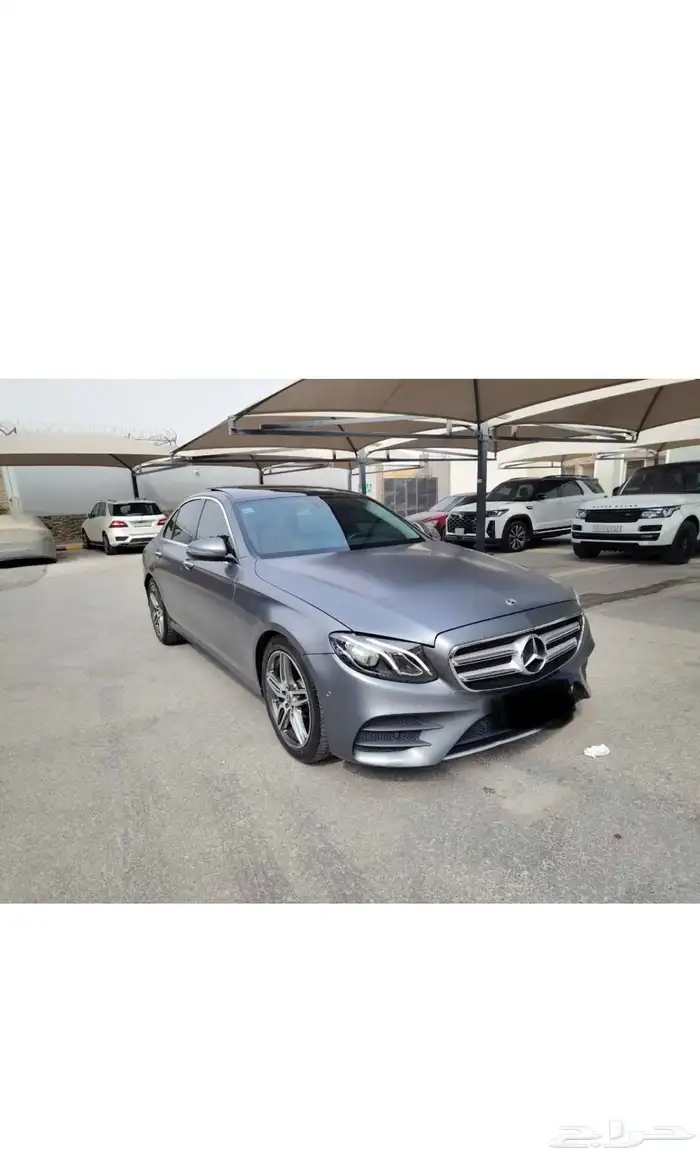 للجاد فقط  مرسيدس E200 رمادي مات   نظيفة ومواصفات عالية 0