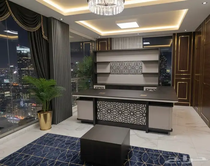 مودرن مكاتب كراسي طاولة اجتماعات كنب بارتيشن مكتب الاستقبال 9