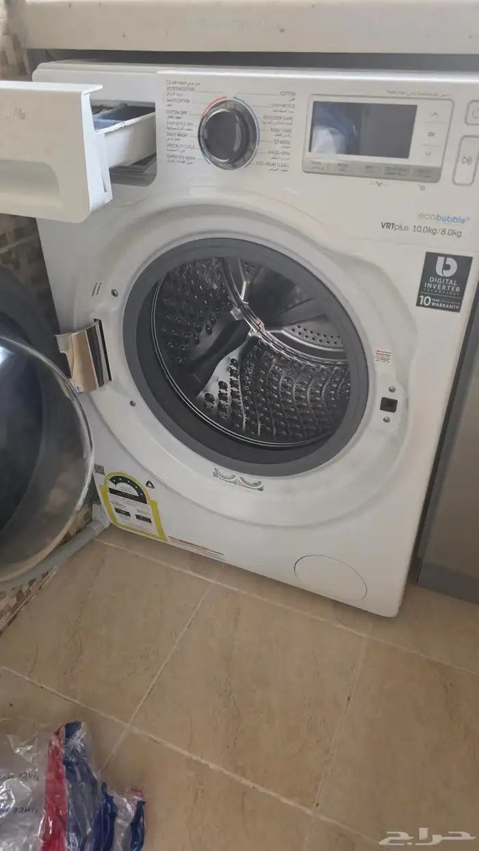غسالة مع نشافة سامسونج خربانة 3