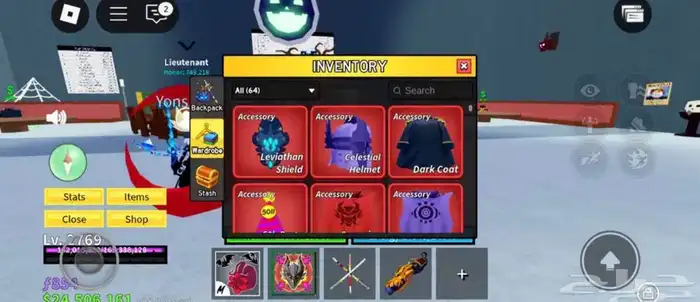 حساب روبلوكس ماب بلوكس فروت 2