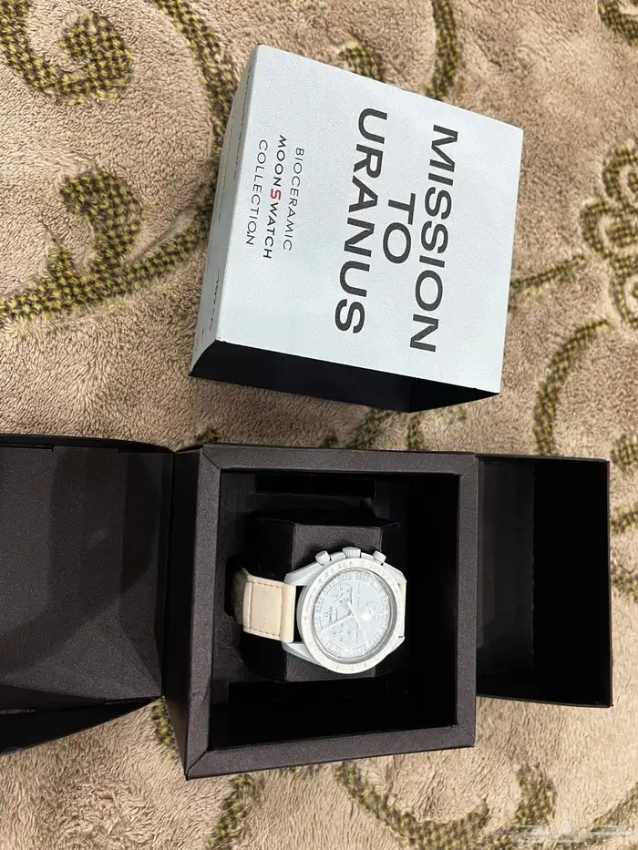 ساعه اوميغا سواتش اصليه ازرق 2