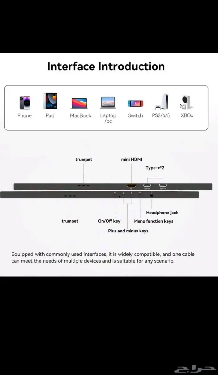 شاشة محمولة 16 بوصة 1200 بكسل  رفيعة جد ا 4
