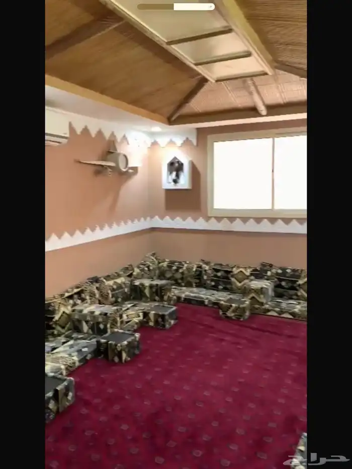 للإيجار دور أرضي مؤثث كامل العريجاء 4000شهري عند نادي الهلا 1