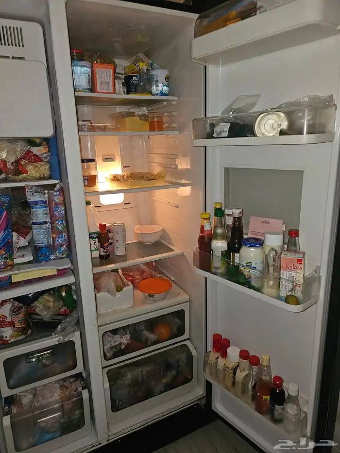 ثلاجة نوع سامسونج بابين مع صانعه ثلج 5
