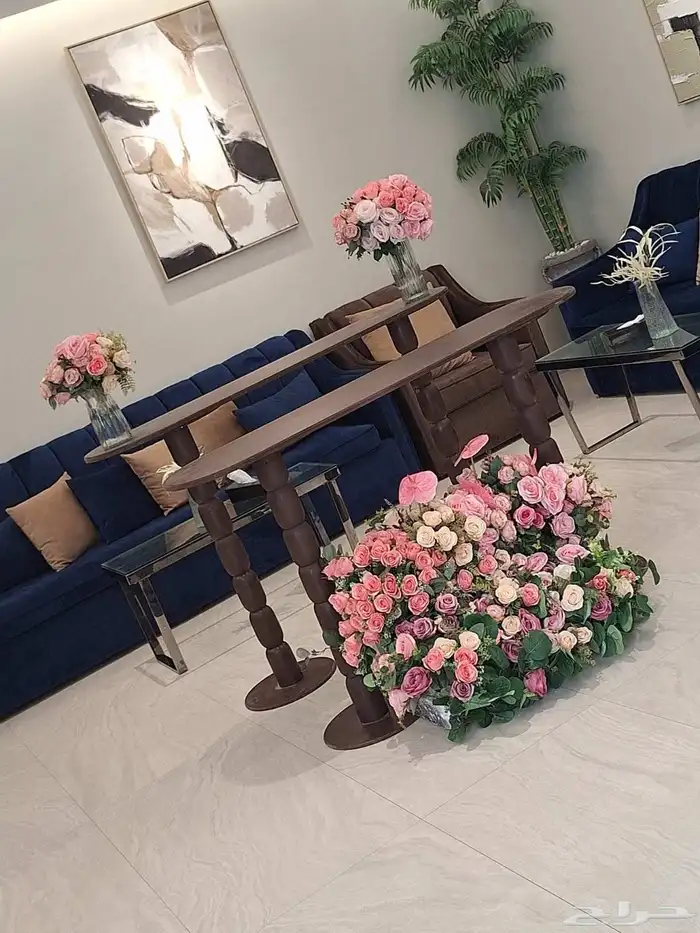 تاجير مداخل استاندات كوشات طاولات ورد تنسيق ورد 4