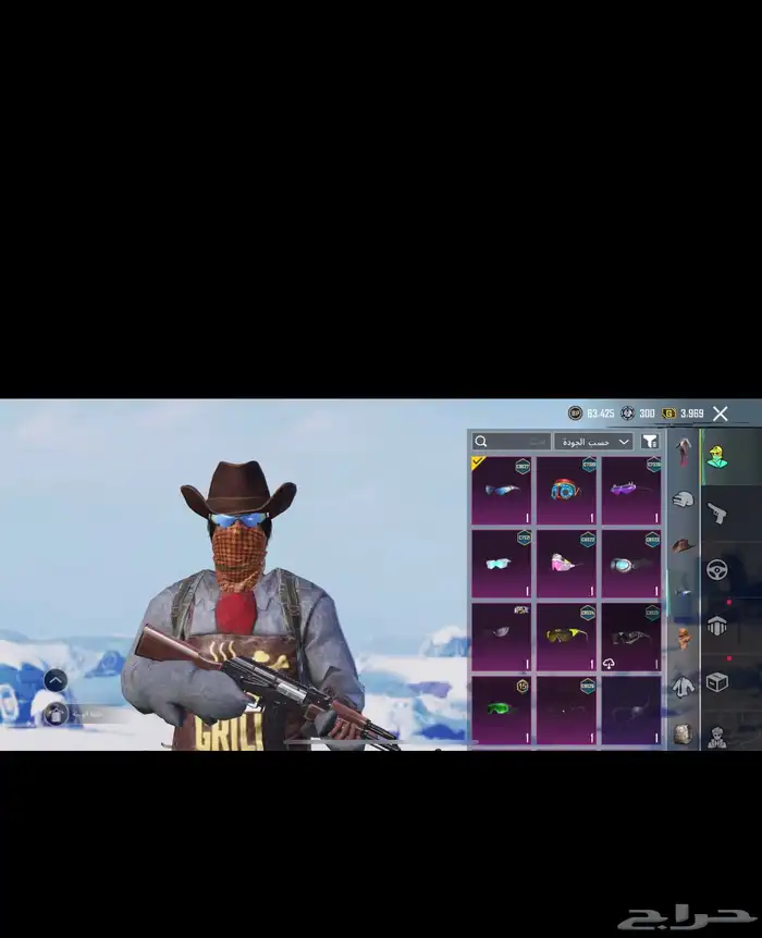 حساب ببجي للبيع به اغراض بعد مصورتهن وحدي به 200 15