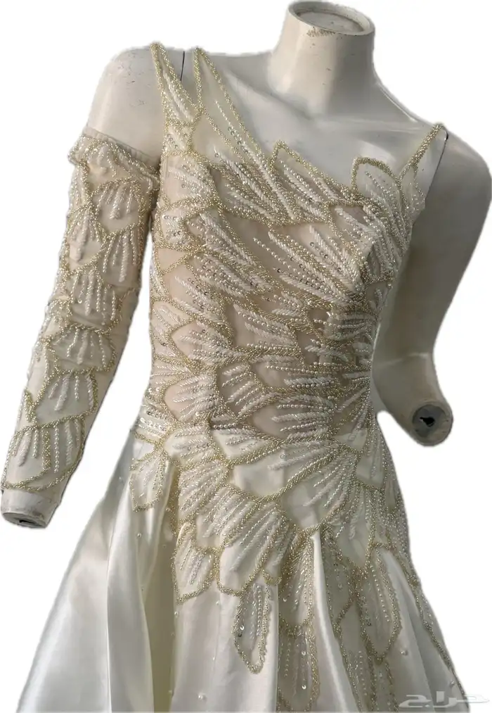 فستان عروس  جديد لبس مرة وحدة 1