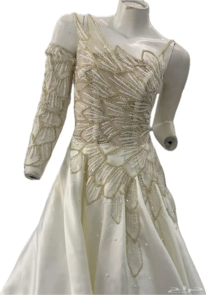 فستان عروس  جديد لبس مرة وحدة 0