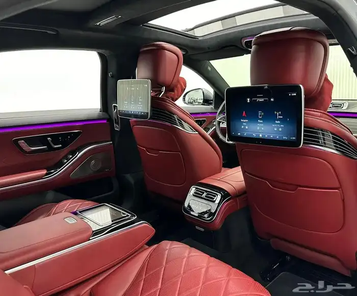 مرسيدس s500 ابيض مع داخلية حمراء فل كامل مواصفات 2
