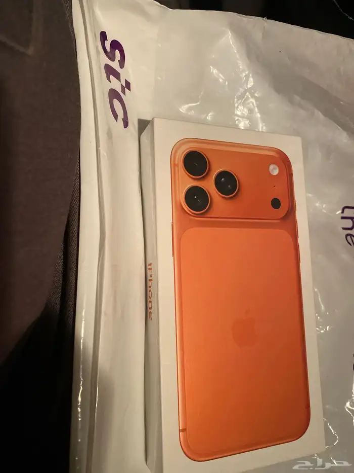 آيفون 17 برو ماكس 256 برتقالي جديد بكرتونه 0