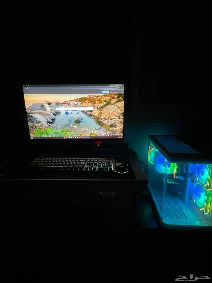 4060Ti PC_ شاشة 27 بوصةLG _ ماوس كيبورد 1