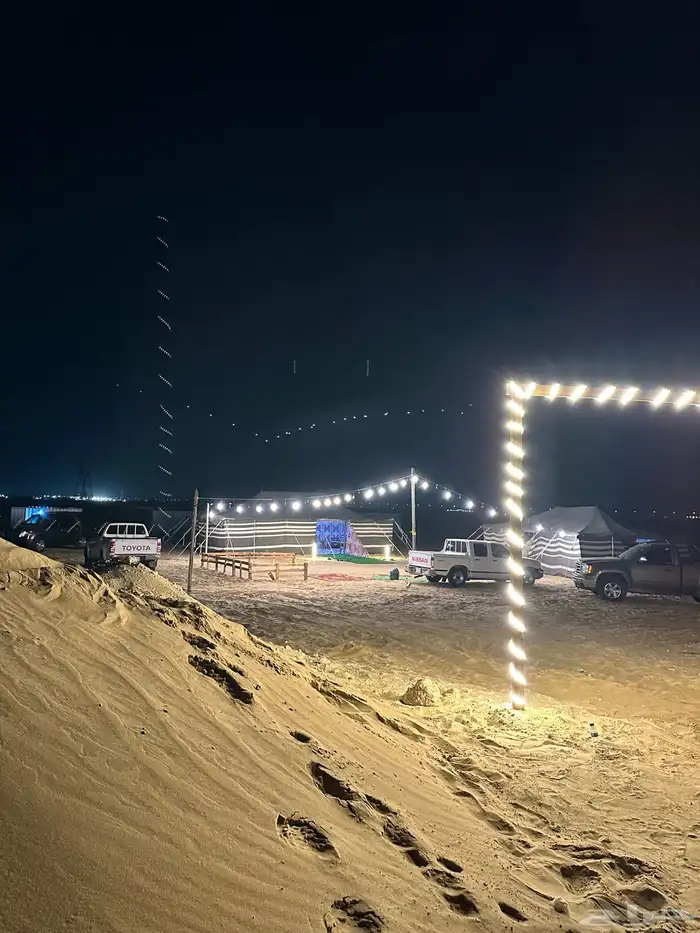 مخيم بعد محطة بترو هلا مع الكبري يسار موقع قريب 2