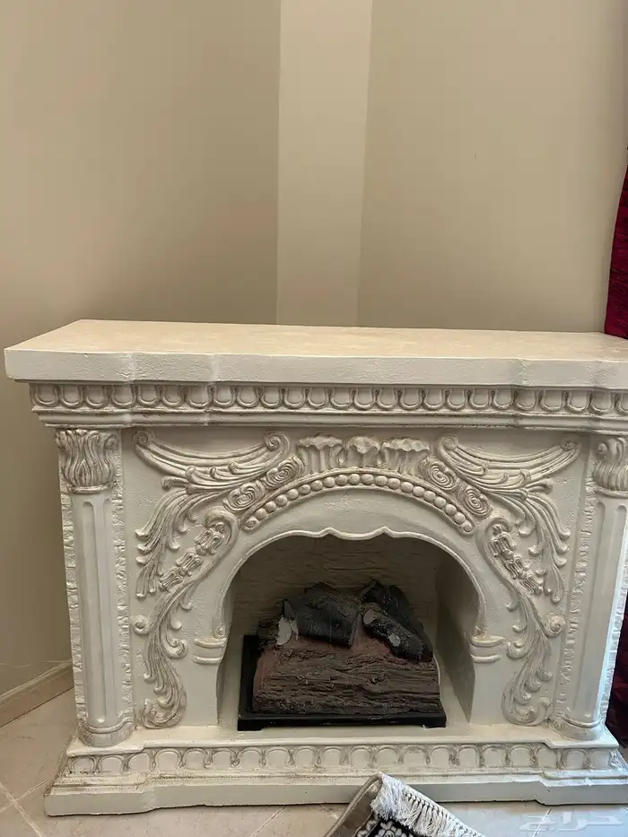 مدخنة ديكور وإضاءه فقط 0