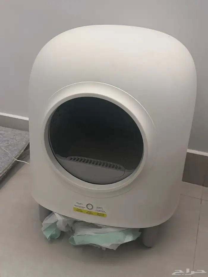 ليتر بوكس ذكي مع جهاز اكل أوتوماتيكي للقطط 0