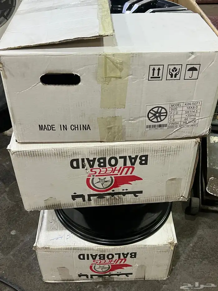 جنوط اصلي وكاله نيسان موديل 2020 مقاس 18جنوط في طقم مستعمل 4