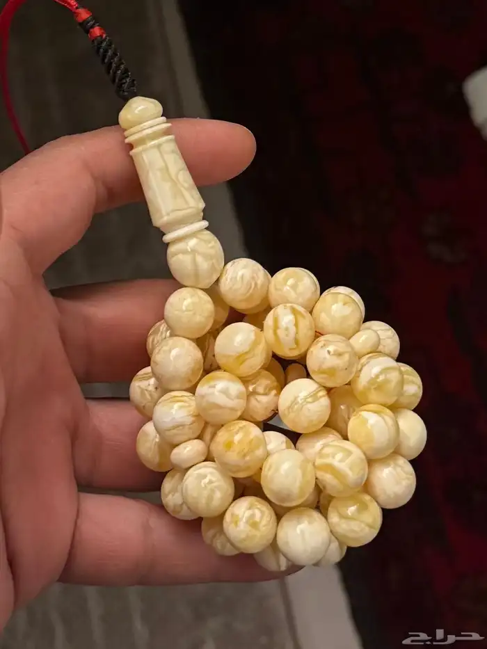 مسباح كهرمان جبس مبرقع تربل سوبر 0