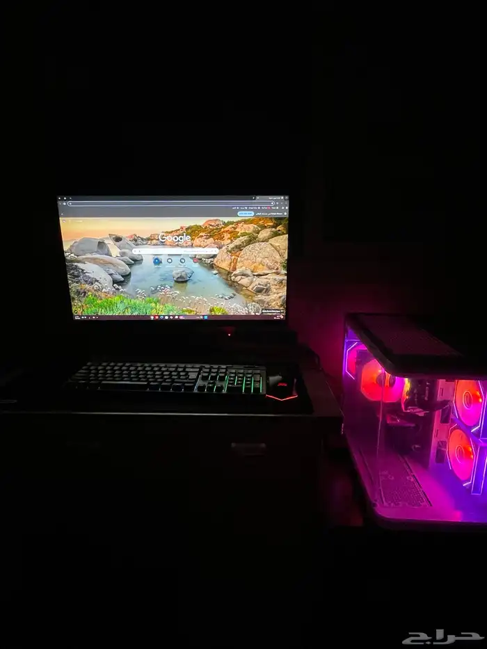 4060Ti PC_ شاشة 27 بوصةLG _ ماوس كيبورد 0