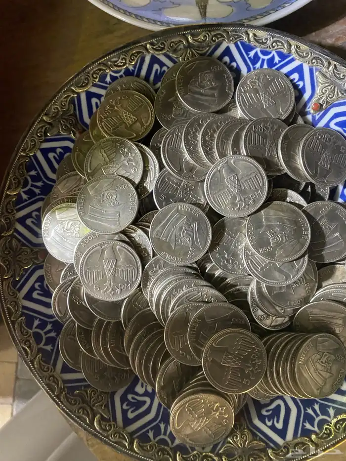 عملة هتلر معدنية الجمجمة والعادية 7