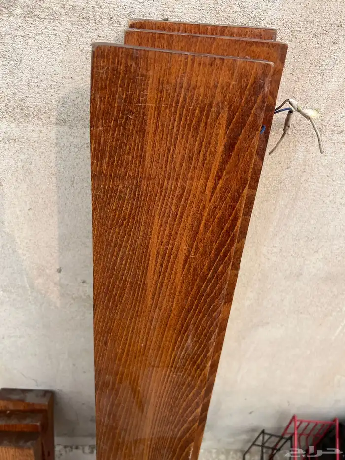 رفوف خشب مع اضاءه 3