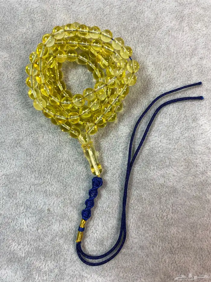 مسباح كهرمان كلنغرادي شفاف 99خرزه 5