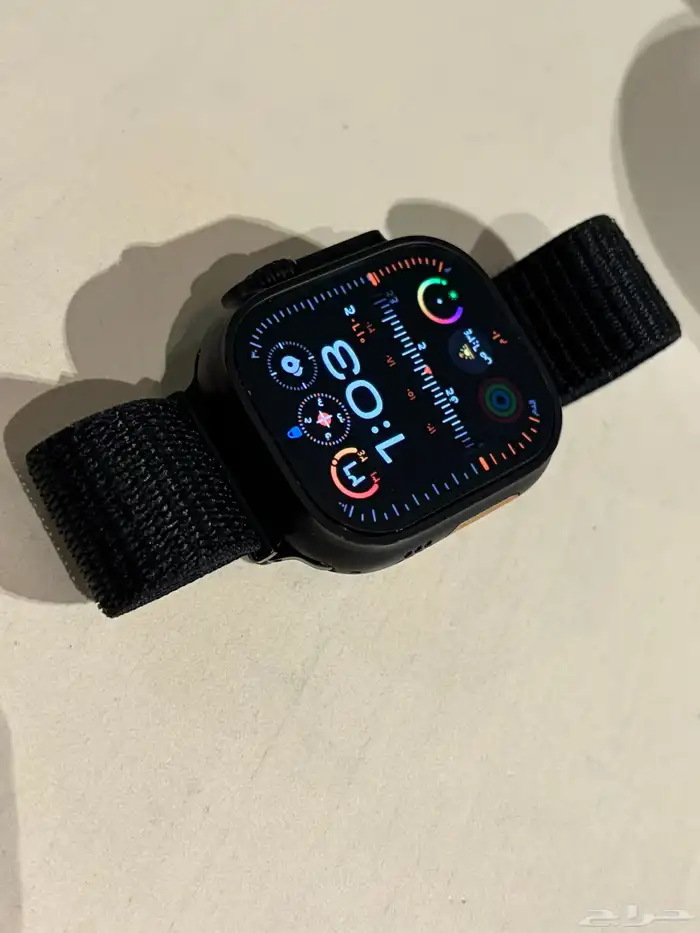 ساعة أبل الترا 2 تيتانيوم أسود 4