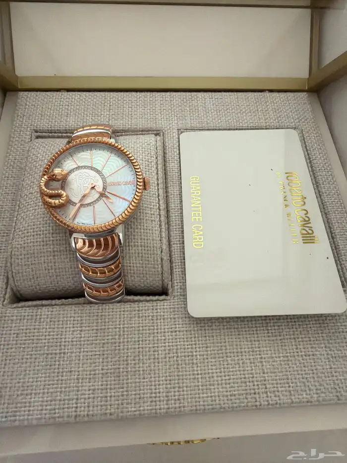 ساعة روبيروتو كافالي اصلية جديدة بكرتونها 1
