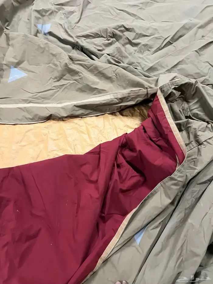 خيمه البيرق 3 3 طبقتين حمرا من جواء 6