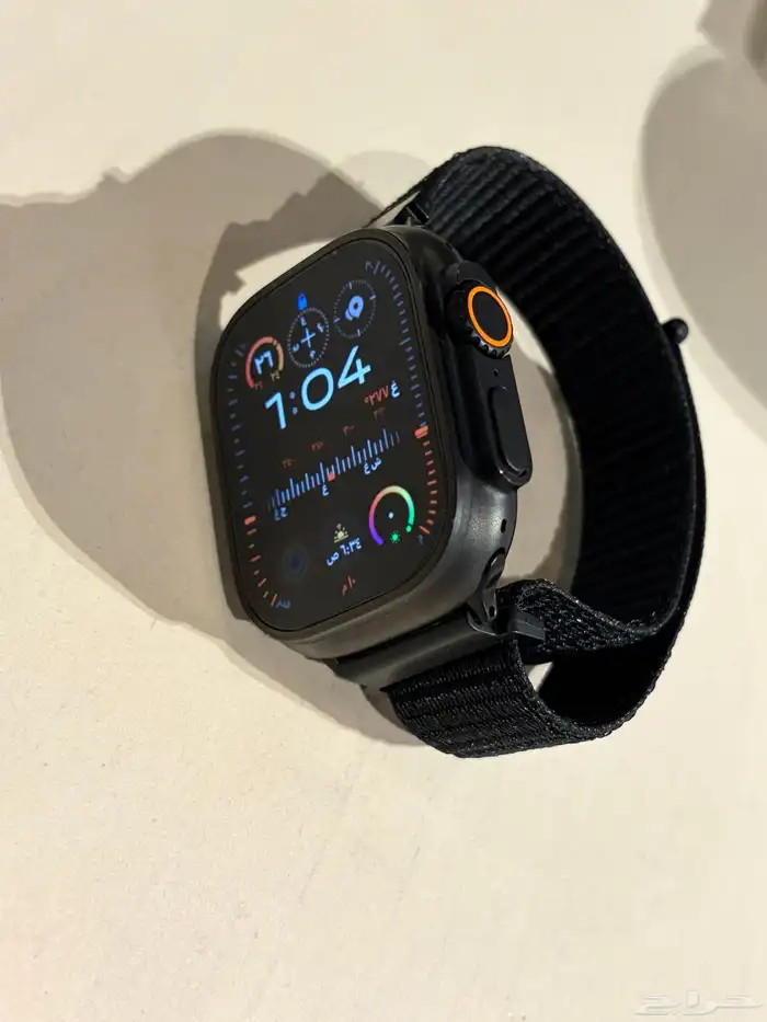 ساعة أبل الترا 2 تيتانيوم أسود 0