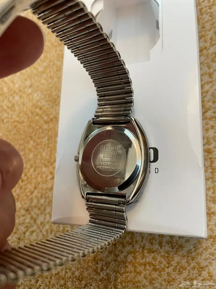 للبيع ساعه رادو دايستار لون فضي مستخدمه 16