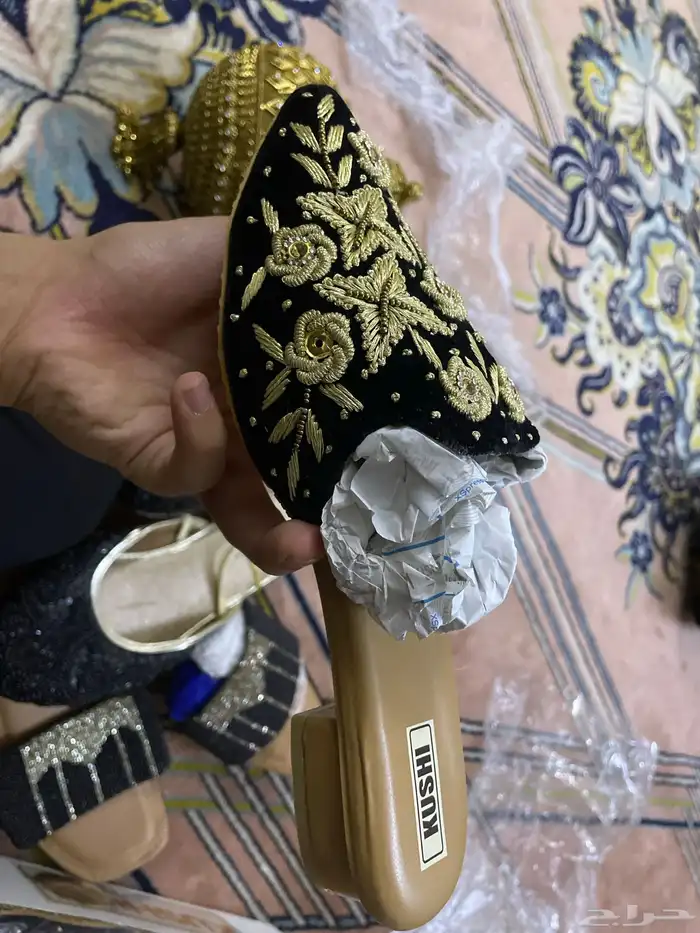 شنط صناعه هندي احذيه هندي يدويه فخمة 6