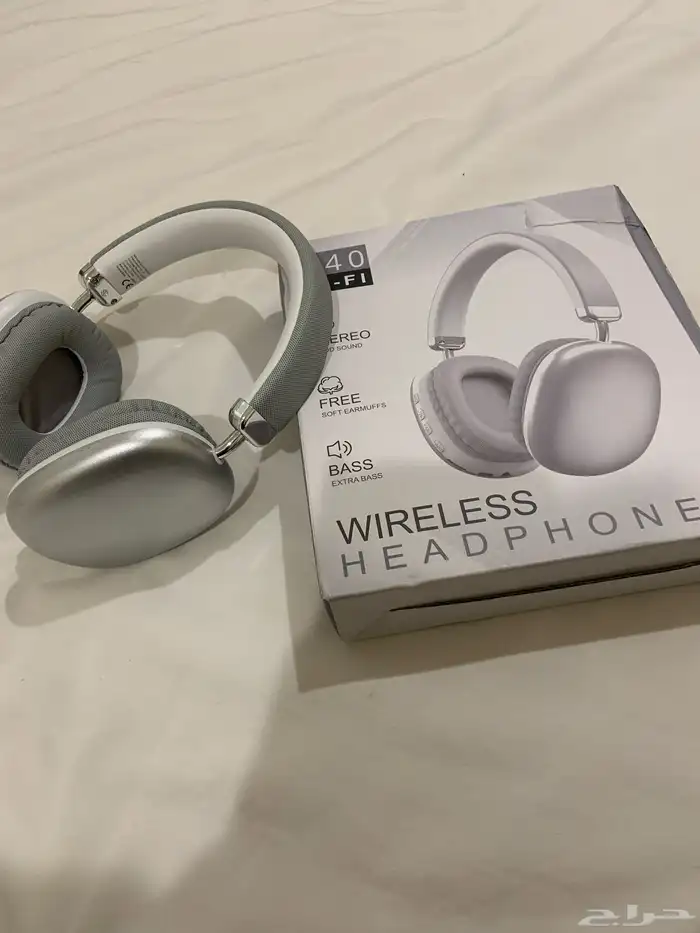 سماعة رأس لا سلكية تصميم قابل لطي مع كيبل قوي لسحب 1