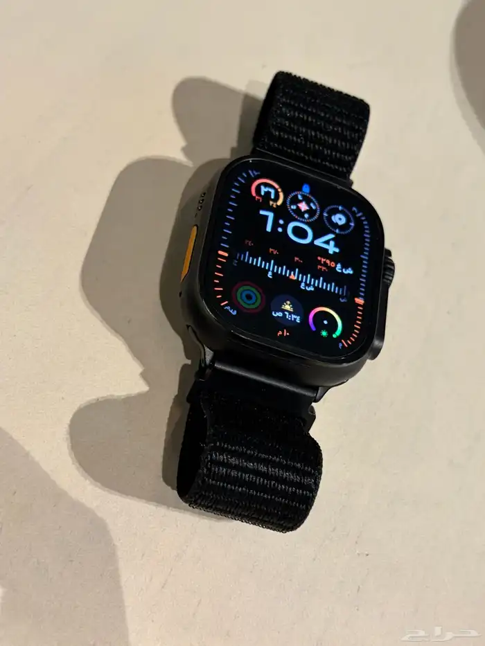 ساعة أبل الترا 2 تيتانيوم أسود 2