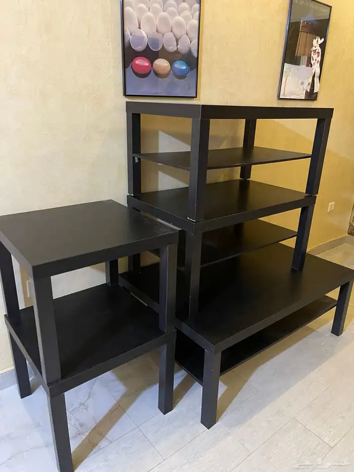 طاولات مجموعة كاملة من ايكيا شبه جديدة 0