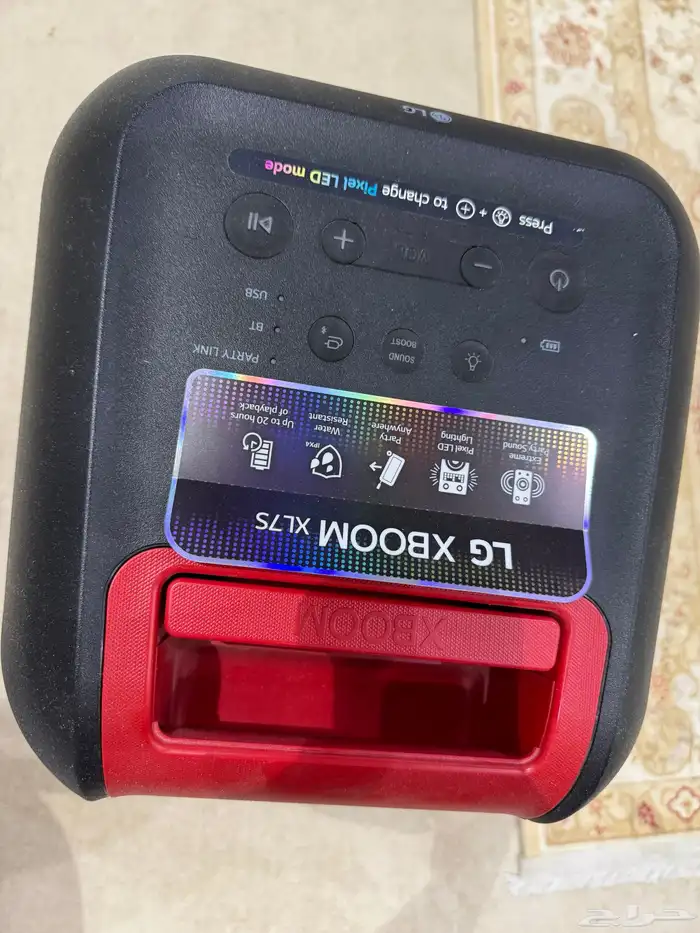 مكبر صوت الحفلات إضاءة  بلوتوث  USB  أسود 5