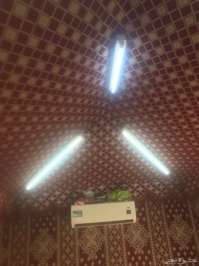 بيت شعر ملكي العرض 3 الطول 4 5 مع المخاد والمراكي والفرشه 7