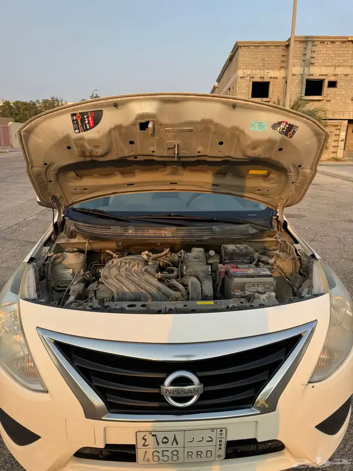 نيسان صني ابيض 2016 مالك اول محركات شرط 26